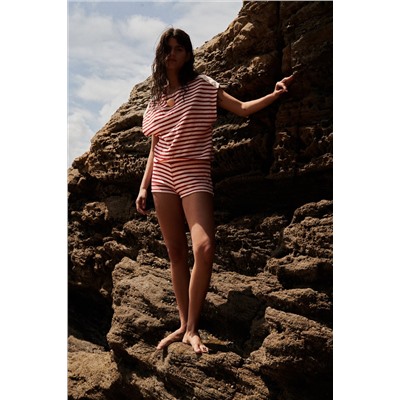 STRIPED RUSTIC SHORTS