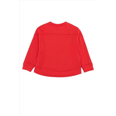 Çocuk Kırmızı Basic Sweatshirt