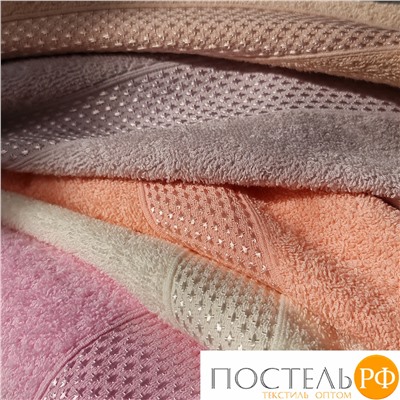 (1010) Полотенце Eleganta (Petek Crystal) 30х50 см Махра 390 г/м2, 1010 Молочный