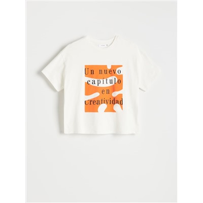 Übergroßes bedrucktes T-Shirt