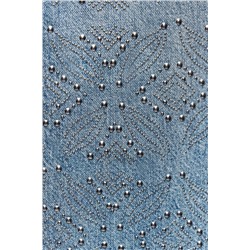 ZW COLLECTION STRAIGHT MID-WAIST STUDDED JEANS