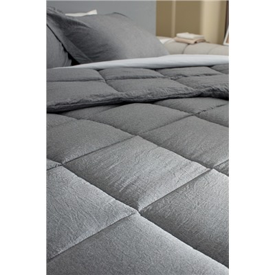 Meleni Tek Kişilik Comforter Set - Gri