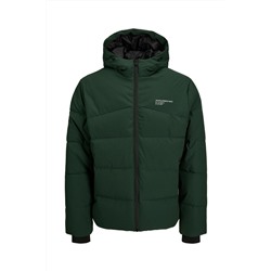 Anorak con capucha Verde oscuro