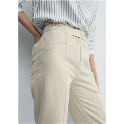 Jeans slouchy cintura goma