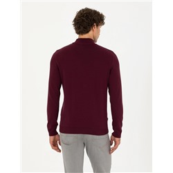 Bordo Slim Fit Kazak