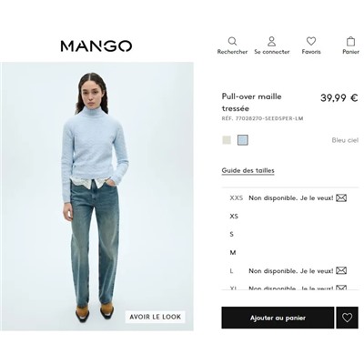 Вязаный свитер с высоким воротом Mang*o