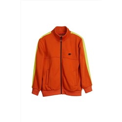 Bad Bear, Harvey Full Zip Unisex Jr Tam Fermuar Çocuk Sweatshirt Turuncu