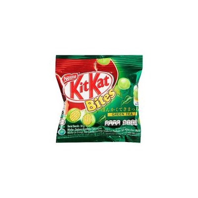 Вафельные конфетки Kit Kat с зеленым чаем 30 гр / Kit Kat Bite Wafer in Green Tea 30g