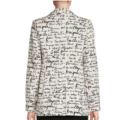 Karl Lagerfeld Paris Logo Script Blazer