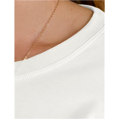 Базовый лонгслив из премиального хлопка с эластаном