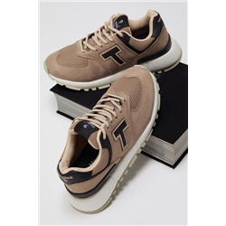 Tonny Black Unisex Bej Kaymaz Eva Taban Süet Sneaker AT1903-0
