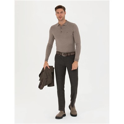 Vizon Melanj Slim Fit Basic Kazak