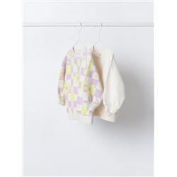 PACK DE 2 SUDADERAS COMBINADAS LISA Y ESTAMPADA