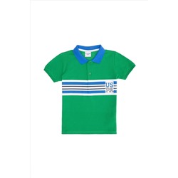Erkek Çocuk Yeşil Polo Yaka Tişört