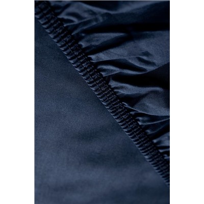 Manon King Size Plus %100 Pamuk Ranforce Lastikli Çarşaf - Lacivert