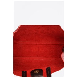 Bolso y neceser de piel Coti Rojo