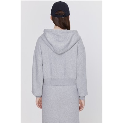 Sudadera con capucha Gris jaspeado