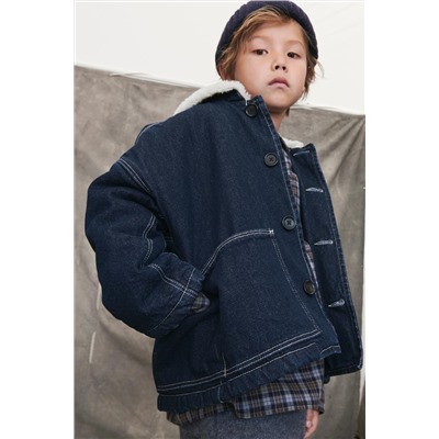 LIMITED EDITION DENIM JACKET WITH FAUX SHEARLING