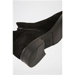 Botines de nobuk Negro