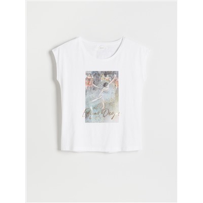 T-Shirt im Kimono-Stil mit Druck