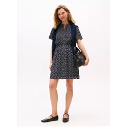 Floral-Print Georgette Dress