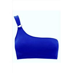 DEEP BEACH Halkalı Saks Tek Omuzlu Bikini Üstü Db20010bu DB20010BU