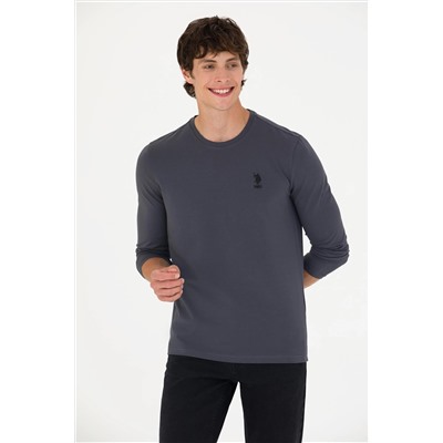 Erkek Antrasit Basic Sweatshirt