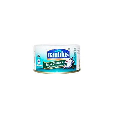 Консервированные ломтики тунца в минеральной воде Tuna Chunk In Spring Water от Nautilus 185 гр / Nautilus Tuna Steak In Oil 185 g