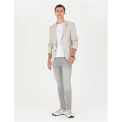 Bej Ex. Slim Fit Ceket