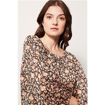 Blusa Negro y rosa