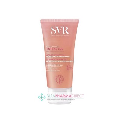 SVR Topialyse Gel Lavant Apaisant Hydratant 24h 55ml