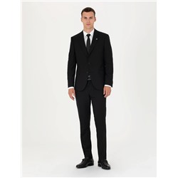 Siyah Slim Fit Takım Elbise