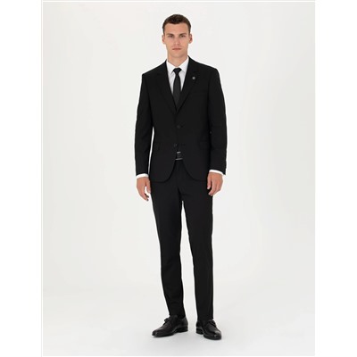 Siyah Slim Fit Takım Elbise