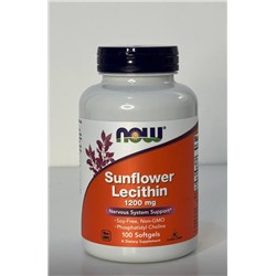 Now Foods Sunflower Lecithin 1200 mg 100 softgels
