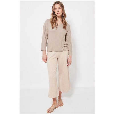 Camiseta Beige jaspeado