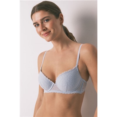 Sujetador GORGEOUS push up encaje azul