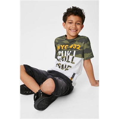 Set - Kurzarmshirt und Jeansshorts