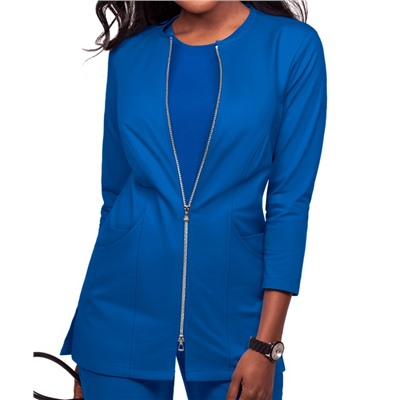 UA Butter-Soft STRETCH Jewel Neck Consultation Lab Coat