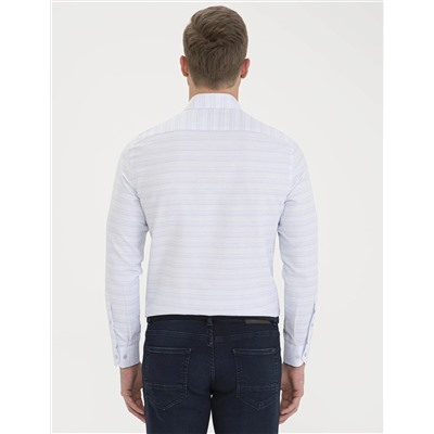 Açık Mavi Slim Fit Uzun Kollu Gömlek