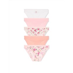 5-Pack Stretch Cotton Bikini Panties