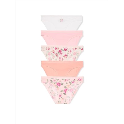 5-Pack Stretch Cotton Bikini Panties