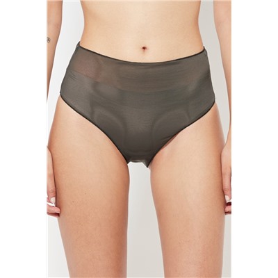 2 bragas altas - Verde y negro