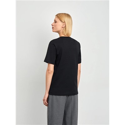 Футболка однотонная, B3022/blackis