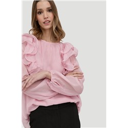 Blusa de seda Rosa