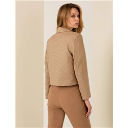 Camel Crop Ceket