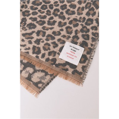 Bufanda efecto lana animal print Snoopy