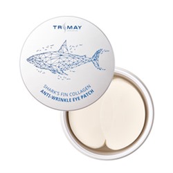 Shark's Fin Collagen Anti-Wrinkle Eye Patch, Антивозрастные патчи для век с экстрактом акульего плавника и коллагеном