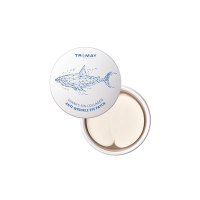Shark's Fin Collagen Anti-Wrinkle Eye Patch, Антивозрастные патчи для век с экстрактом акульего плавника и коллагеном