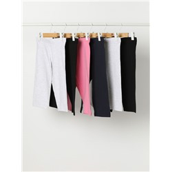 6-PACK OF BASIC CAPRI LEGGINGS