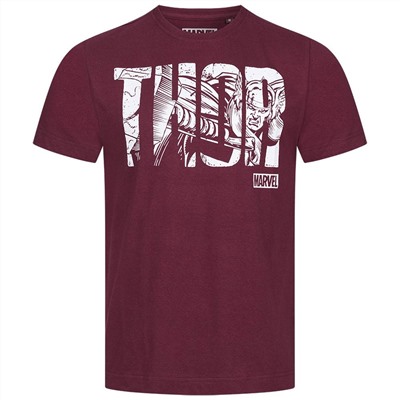 THOR MARVEL Text Herren T-Shirt FBMTS312GAR